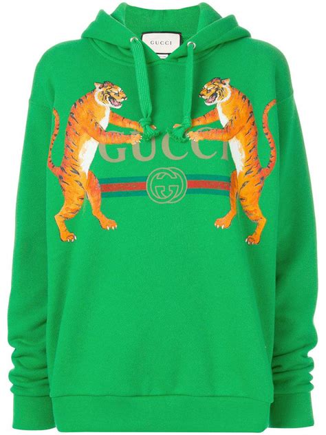 green gucci tiger hoodie|gucci snake hoodie.